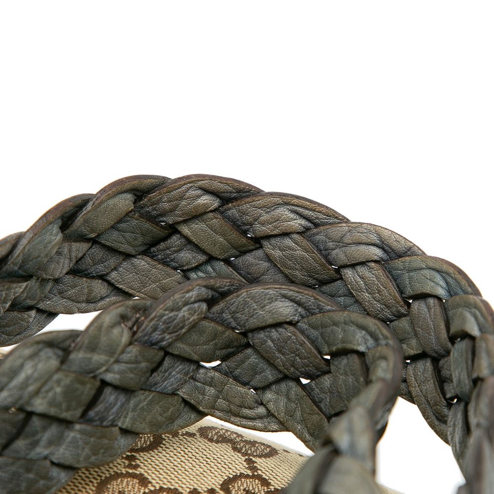 Pre-Loved Gucci Medium GG Canvas Bamboo Bar Tote - Picture 11 of 12